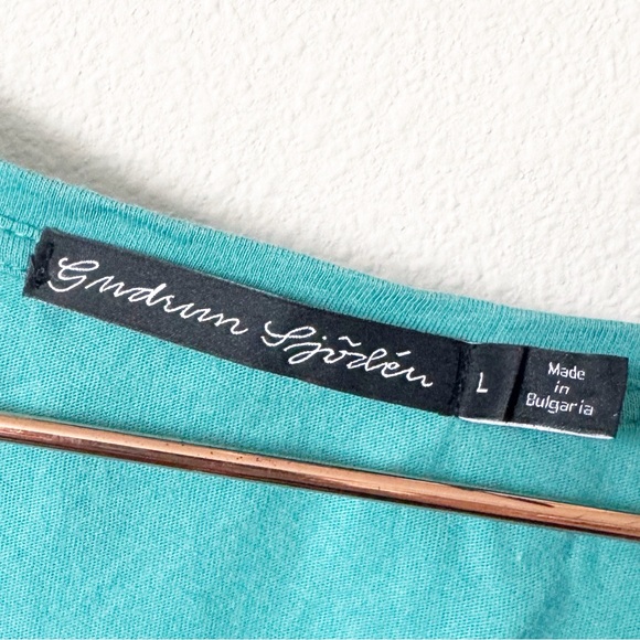 Gudrun Sjoden Teal Organic Cotton Tee Shirt